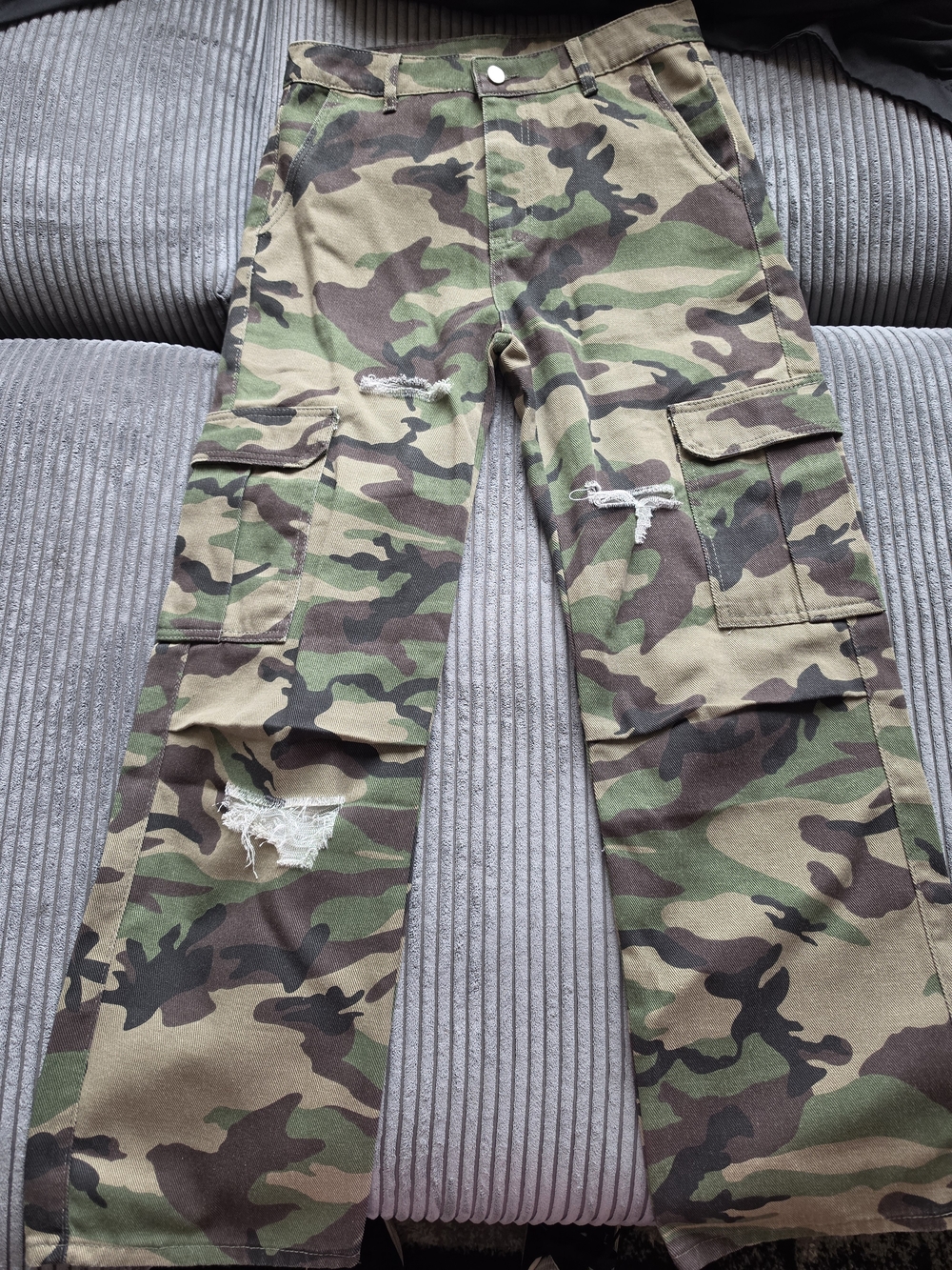 Men's Camouflage Cargo Pants - Green Camo
